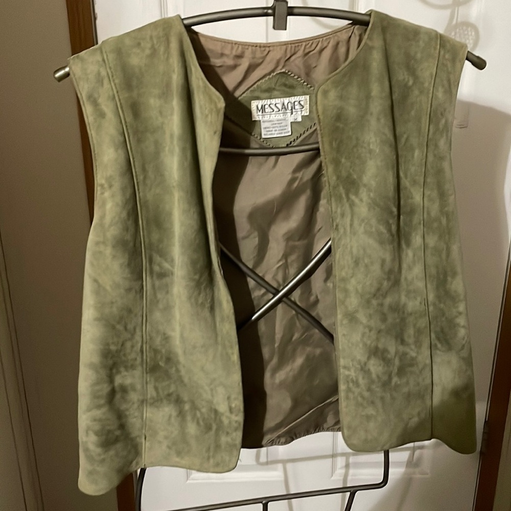 Messages Leather Top/Jacket